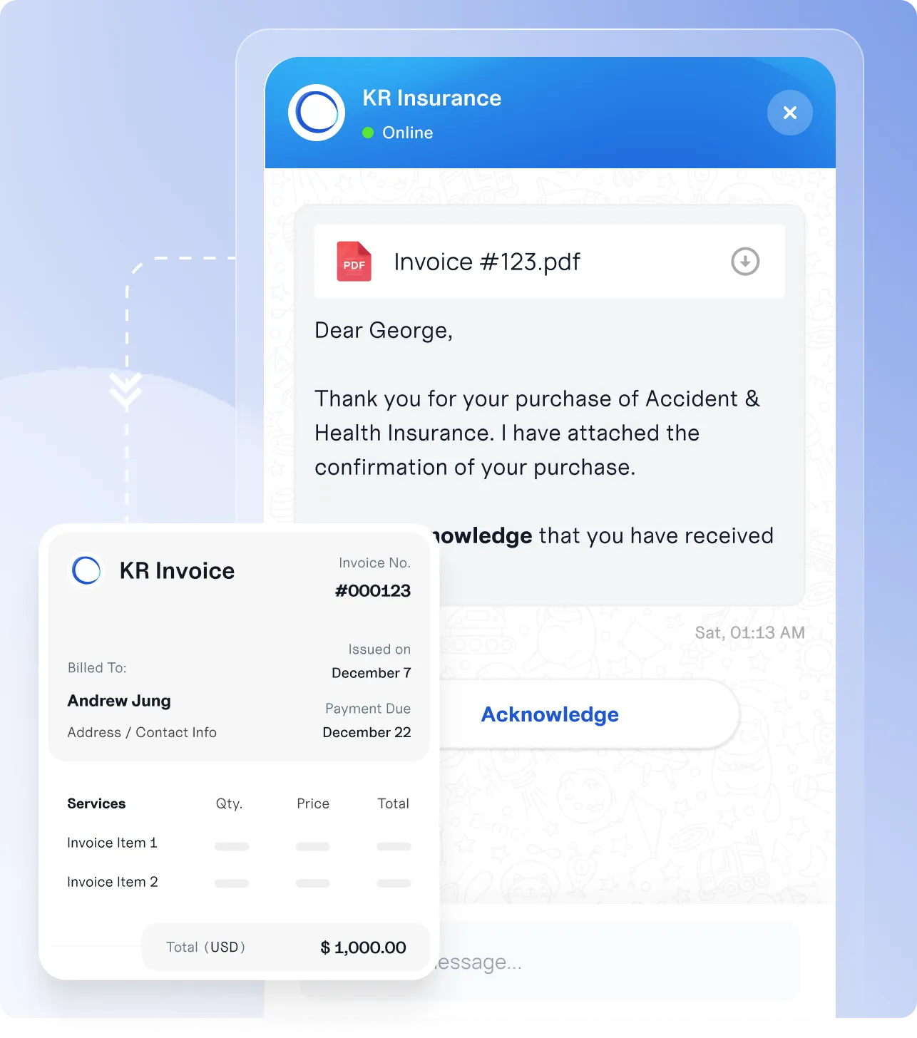 automation illustration mockup ui